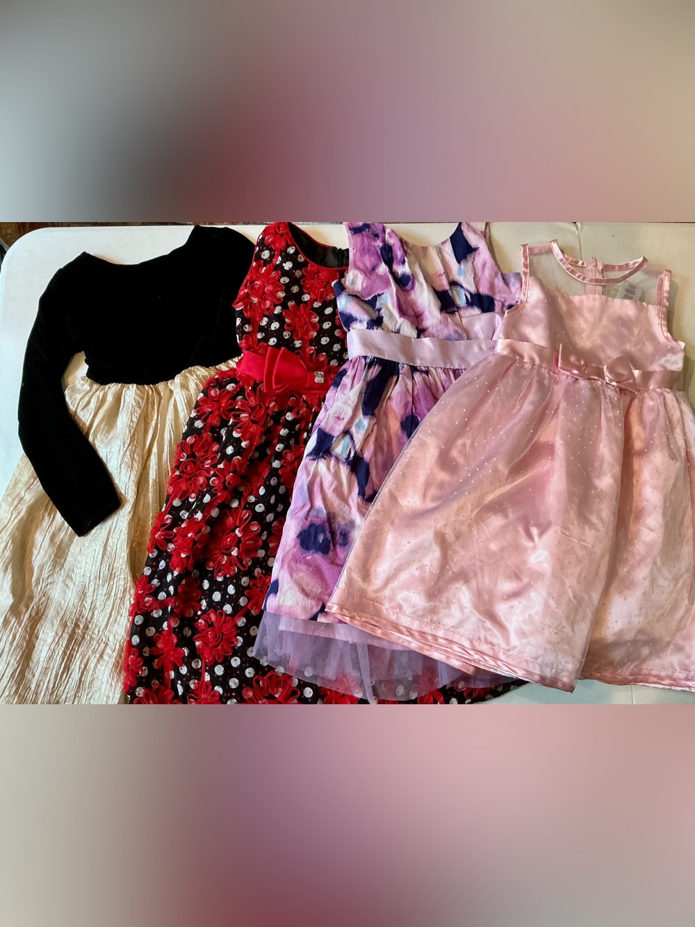 Set of 4 Girls Size 6 Gowns Formal Dresses